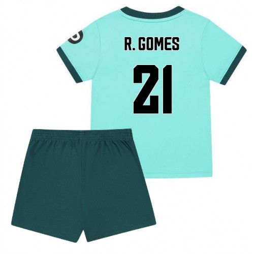 Wolves Rodrigo Gomes #21 Replik Auswärtstrikot Kinder 2025-26 Kurzarm (+ Kurze Hosen)